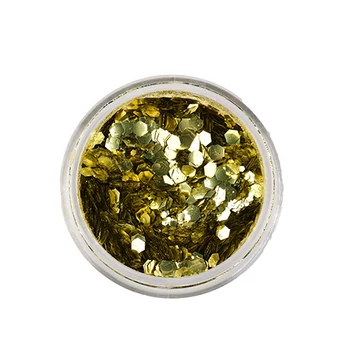 GOLD Biológiailag lebomló arc- és testcsillám Chunky Mix