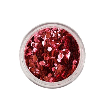 DARK ROSE Biológiailag lebomló arc- és testcsillám Chunky mix