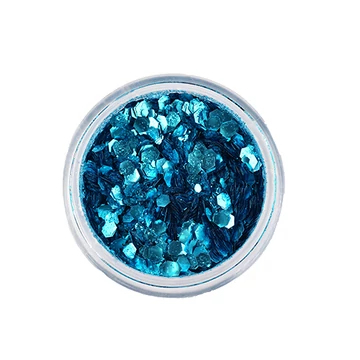 SKY BLUE Biológiailag lebomló arc- és testcsillám Chunky Mix