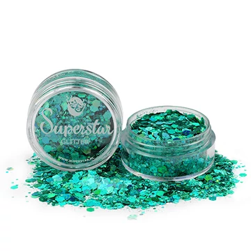 Chunky csillám mix 8 ml - Laser Turquoise