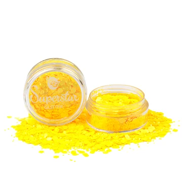 Chunky csillám mix 8 ml - Fluorescent Yellow