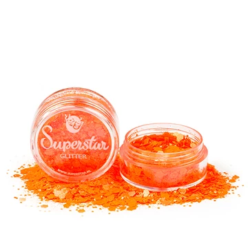 Chunky csillám mix 8 ml - Fuorescent Orange