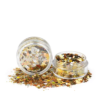 Chunky csillám mix 8 ml - Champagne