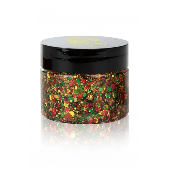 PXP chunky nagy csillámkrém - piros-zöld-arany 40ml