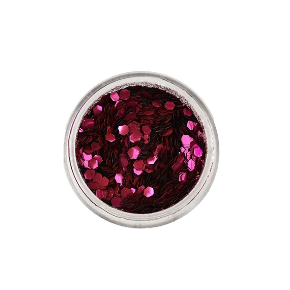 FUCHSIA Biológiailag lebomló arc- és testcsillám Chunky Mix