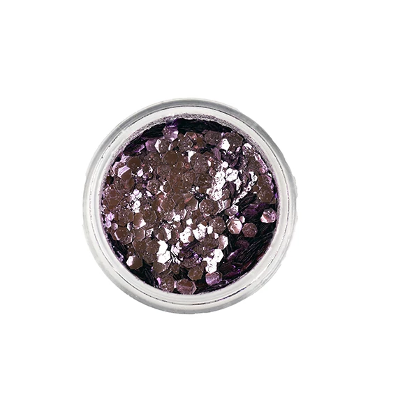 VIOLET Biológiailag lebomló arc- és testcsillám Chunky Mix