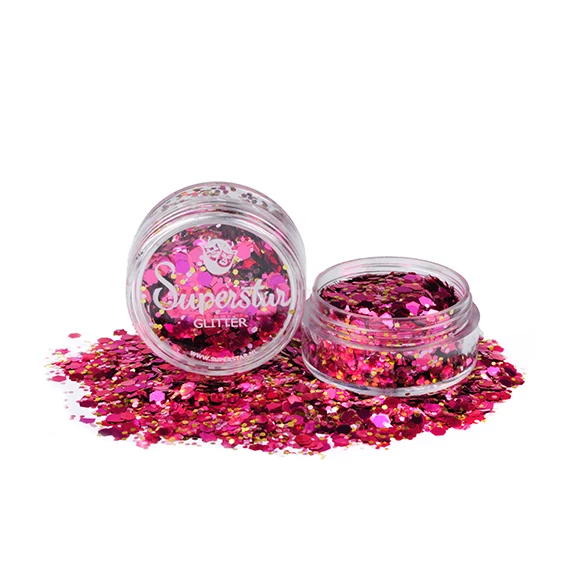 Chunky csillám mix 8 ml - Pink Lady