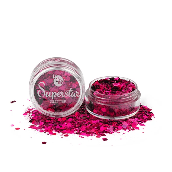 Chunky csillám mix 8 ml - Laser Pink