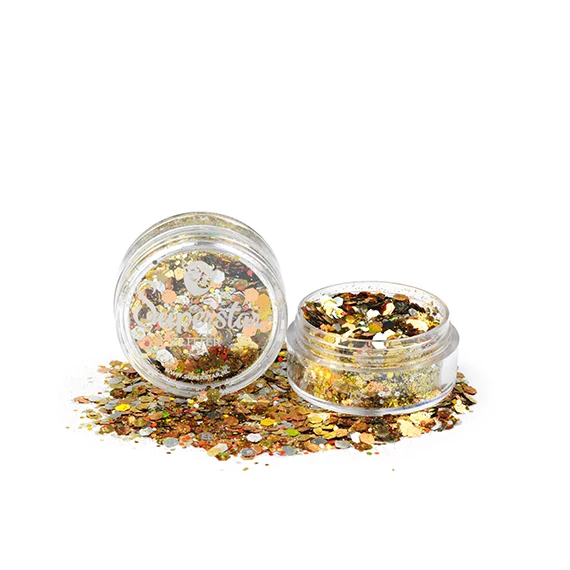 Chunky csillám mix 8 ml - Champagne