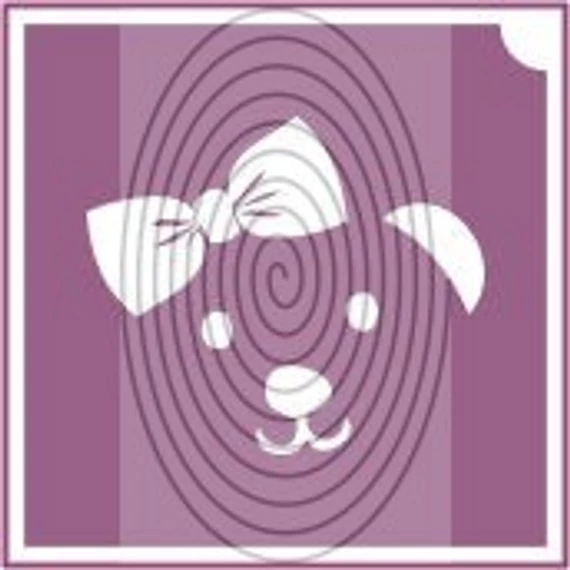 Maci lányfej masnival (csss0510)